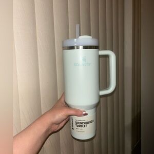 🔖 NWT - 40 Oz Stanley Mint Green Insulated Tumbler with Straw